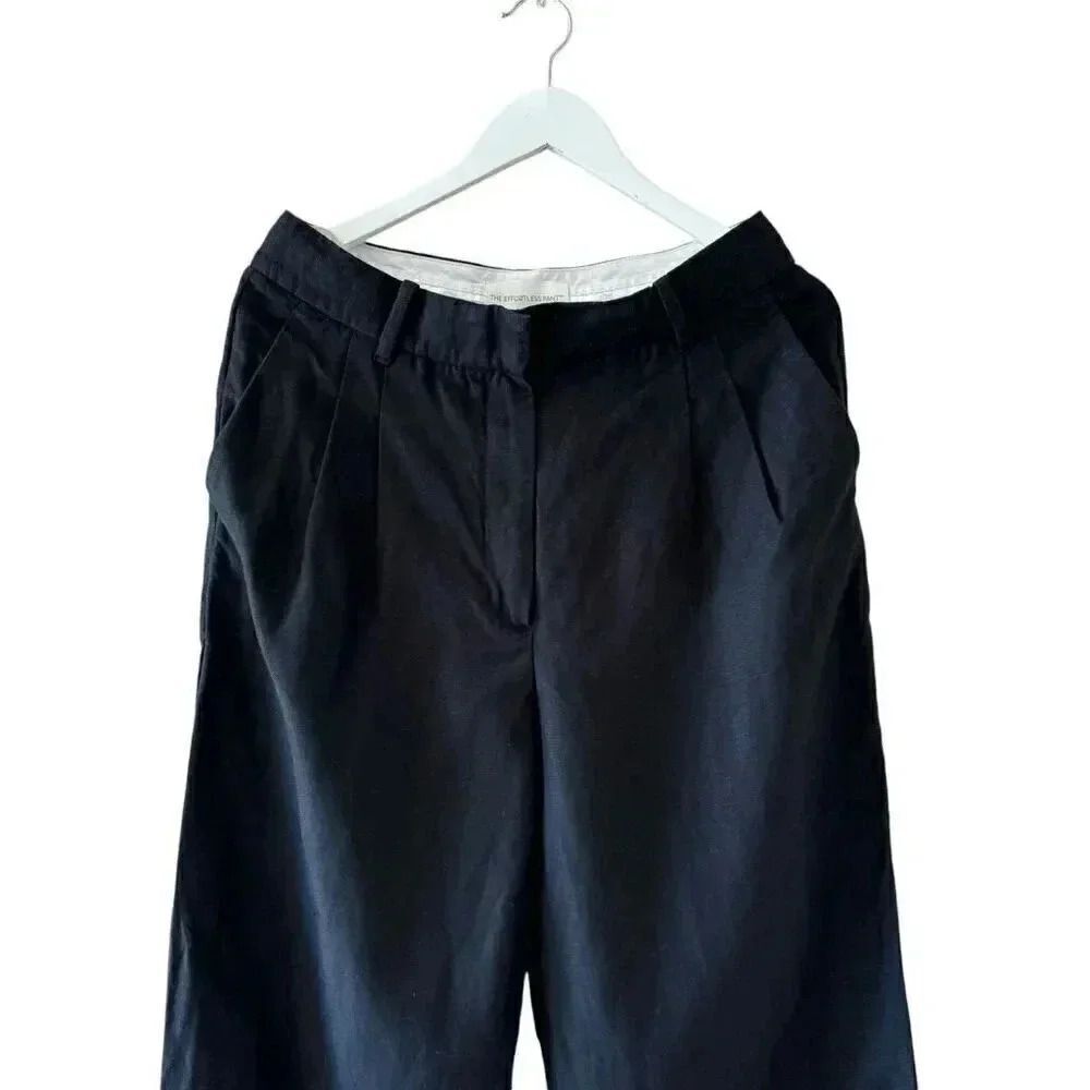 Aritzia Wilfred The Effortlessp High Rise Pleated Wide Leg Pants SZ 12 #2261 - Picture 5 of 16
